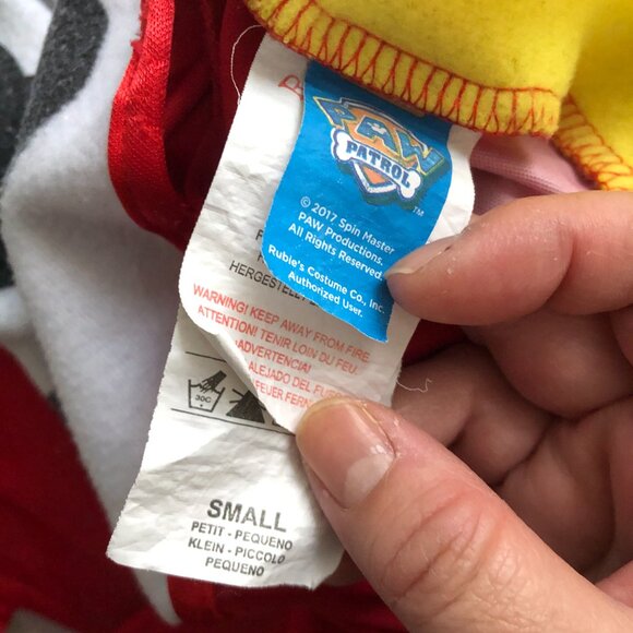 PAW Patrol Marshall Firefighter Costume (Rubie's) Size Small (3-4yo) 3-Piece Set - Picture 6 of 9